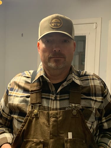 Customer photo review of Premium Custom Leather Patch Hats (Wholesale)