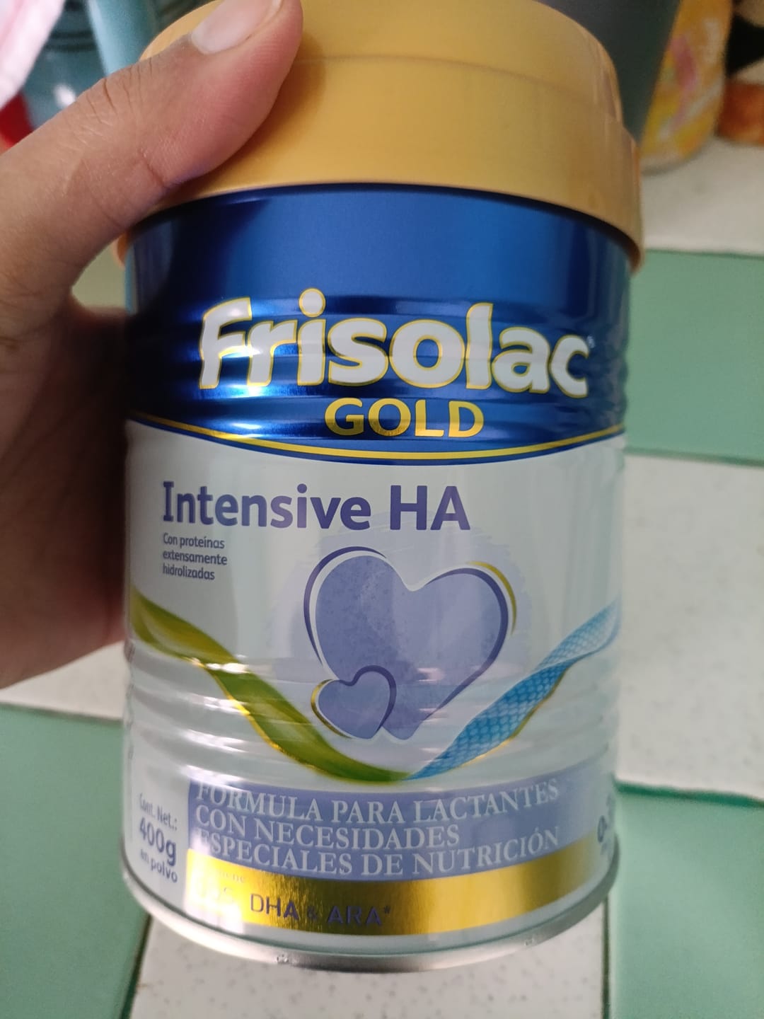 Customer photo review of Frisolac Gold Intensive H A (0 A 12 Meses) Lata Con 400 Gr