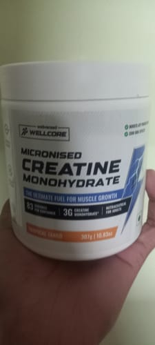 Soham K. review of Wellcore - Pure Micronised Creatine Monohydrate (307g, 83Servings) Tropical Tango image 1 out of 1