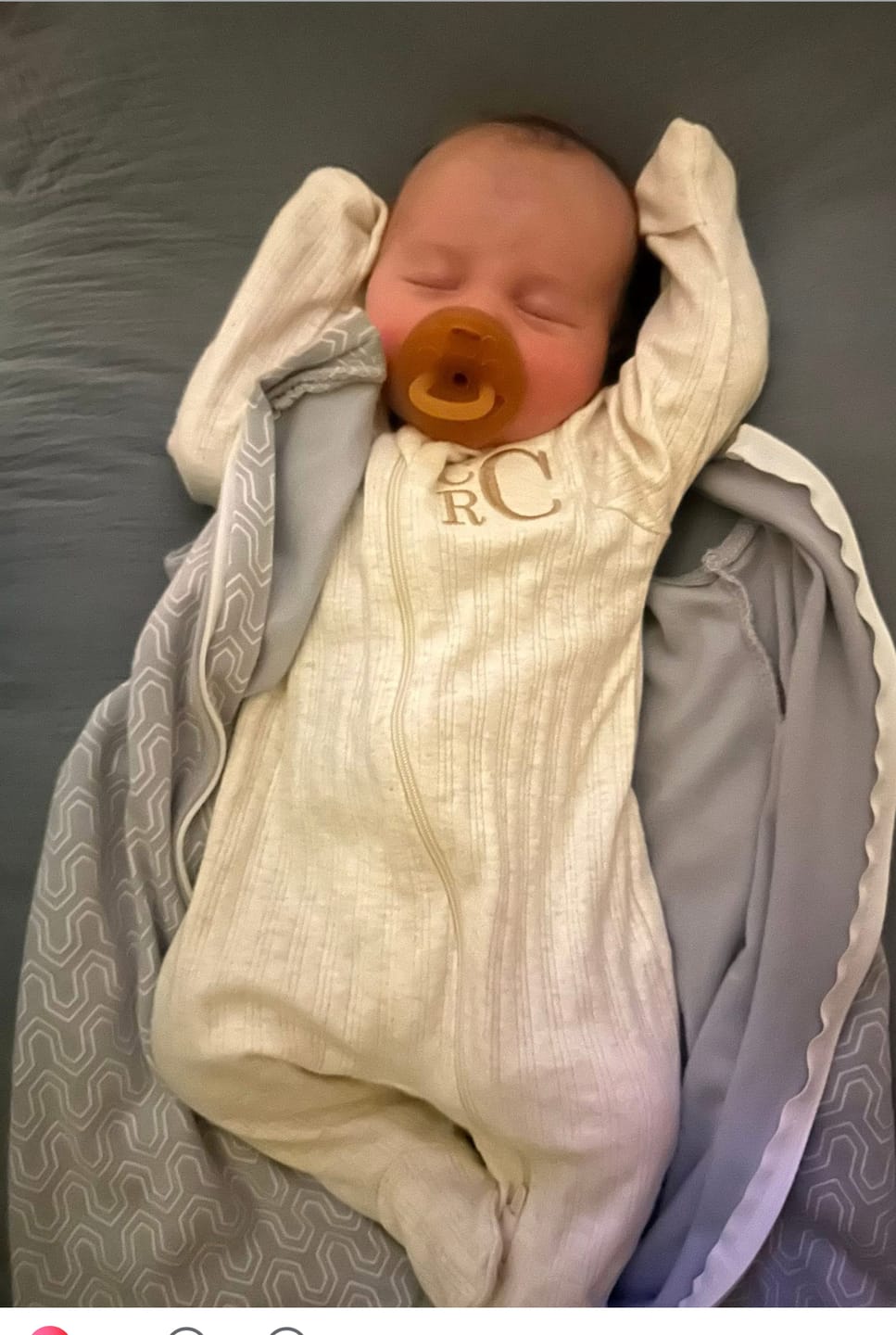 Customer photo review of Pacibamber - a Pacifier made from Natural Rubber Infused with Baltic Amber