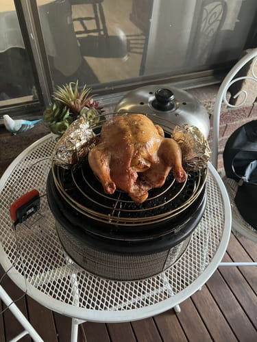 Customer photo review of Fenced Roast Rack