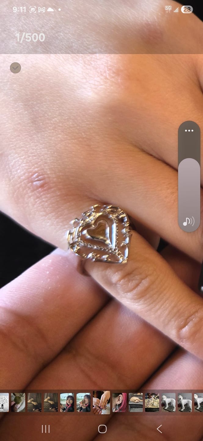 Customer photo review of ANTIQUE HEART RING