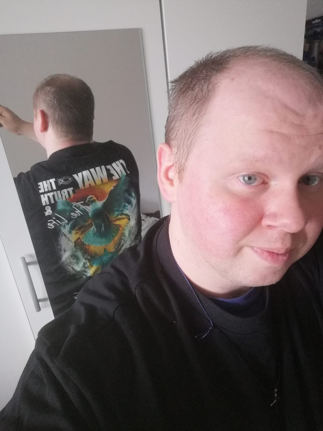 Customer photo review of OVERSIZED SHIRT - THE WAY TRUTH & LIFE