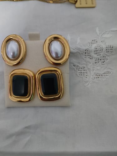 Customer photo review of Orecchini "Cuore di zucchero"