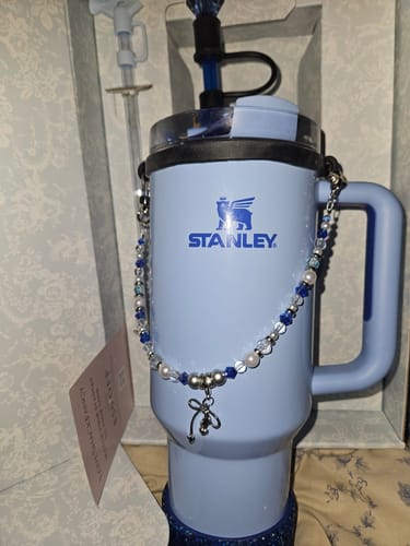 Customer photo review of Glam Blue Druzy BLING Tumbler Boot