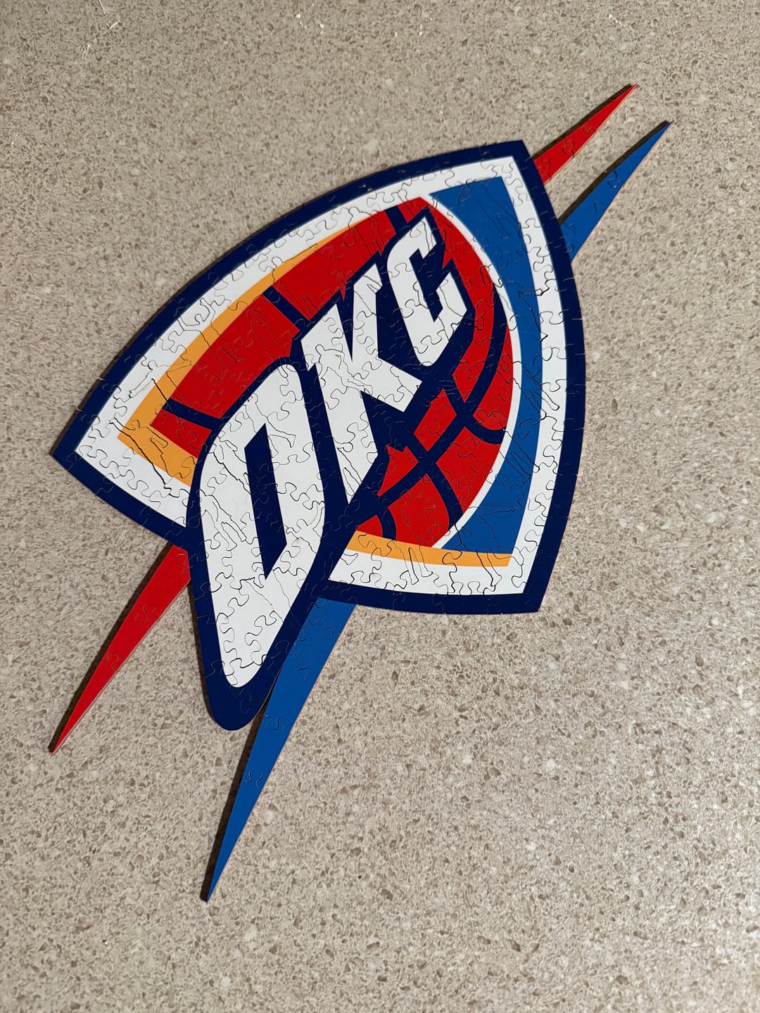 Customer photo review of Oklahoma City Thunder™ - Wooden Puzzle
