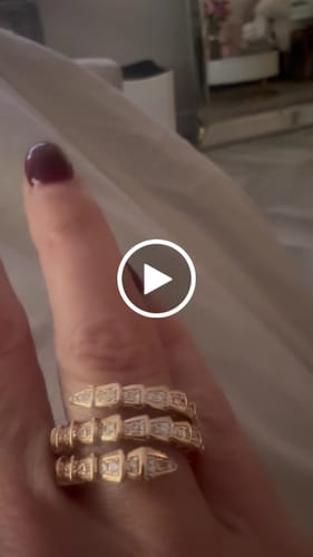 Customer video review of SERPENTI RING PINK GOLD DIAMOND DOUBLE ROW