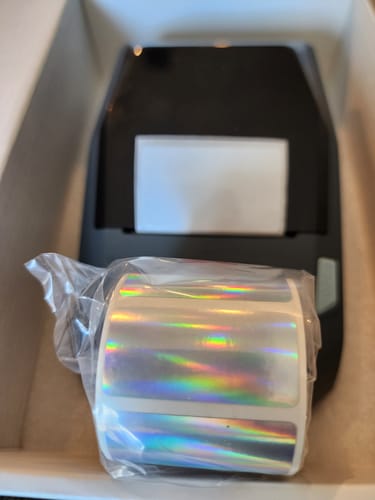 Customer photo review of Thermal Transfer Label Printer Labels for M2, M3