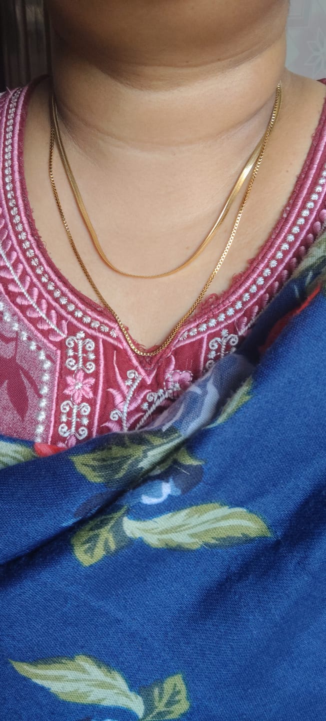 Customer photo review of Double Chain Delight Necklace