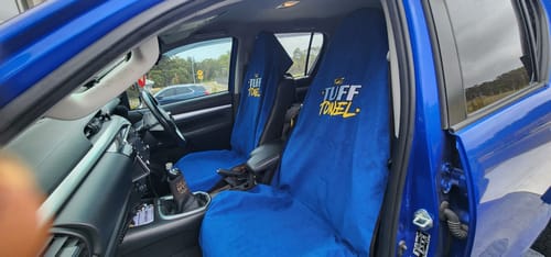 Customer photo review of Waterproof Car Towel Seat Cover