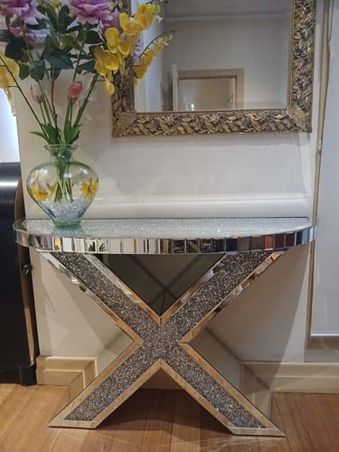 Customer photo review of XENO Console / Hallway Table with Crushed Diamond
