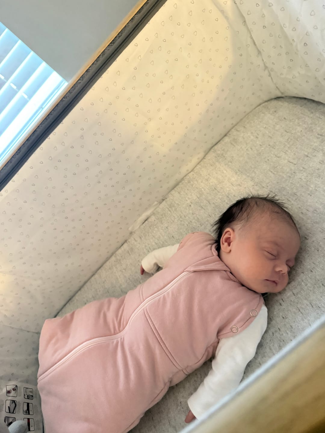 Customer photo review of sleep swaddle bag pink | 0-3 Months | 2.5 Tog