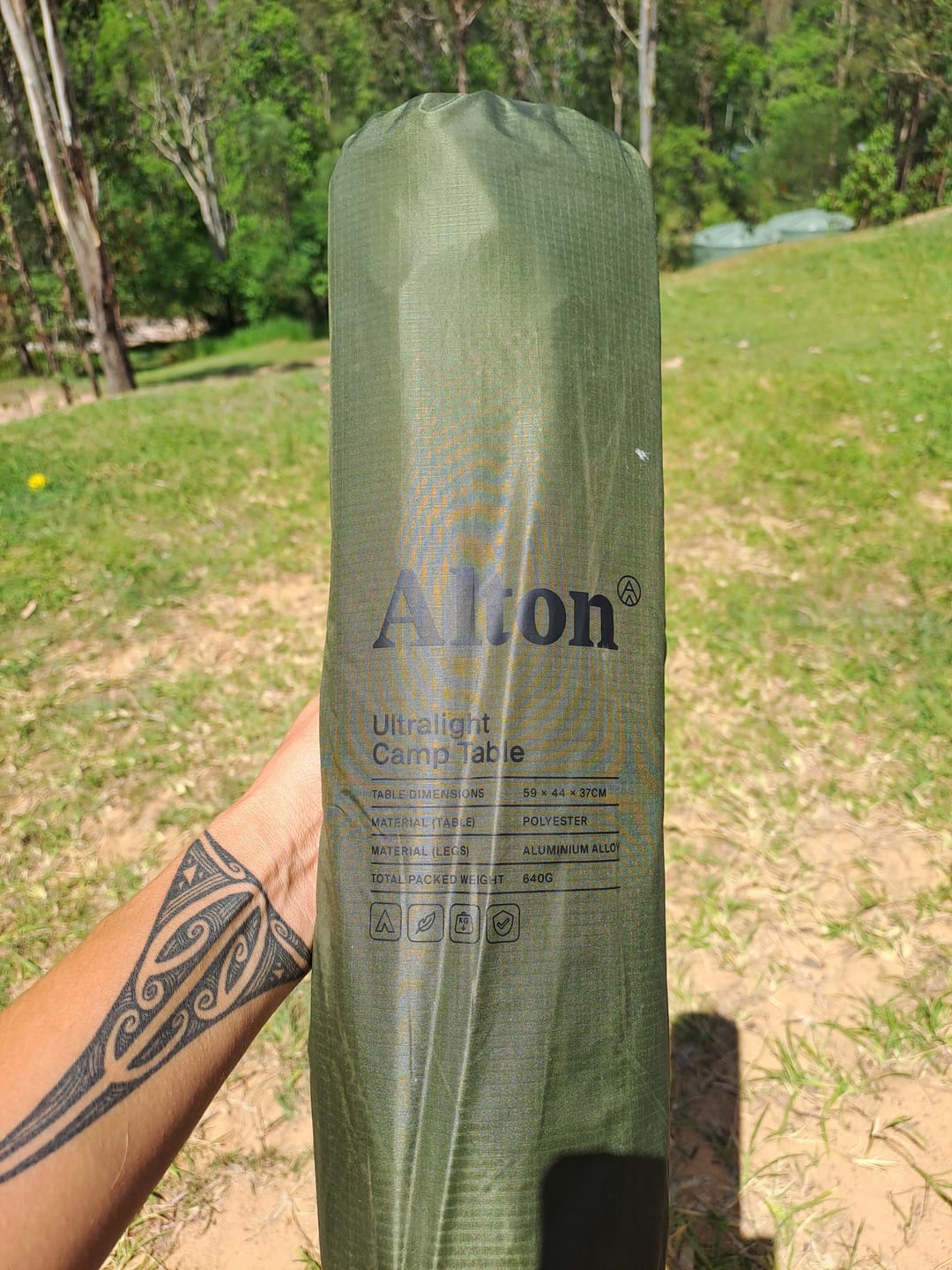 Customer photo review of Lightweight Camp Table