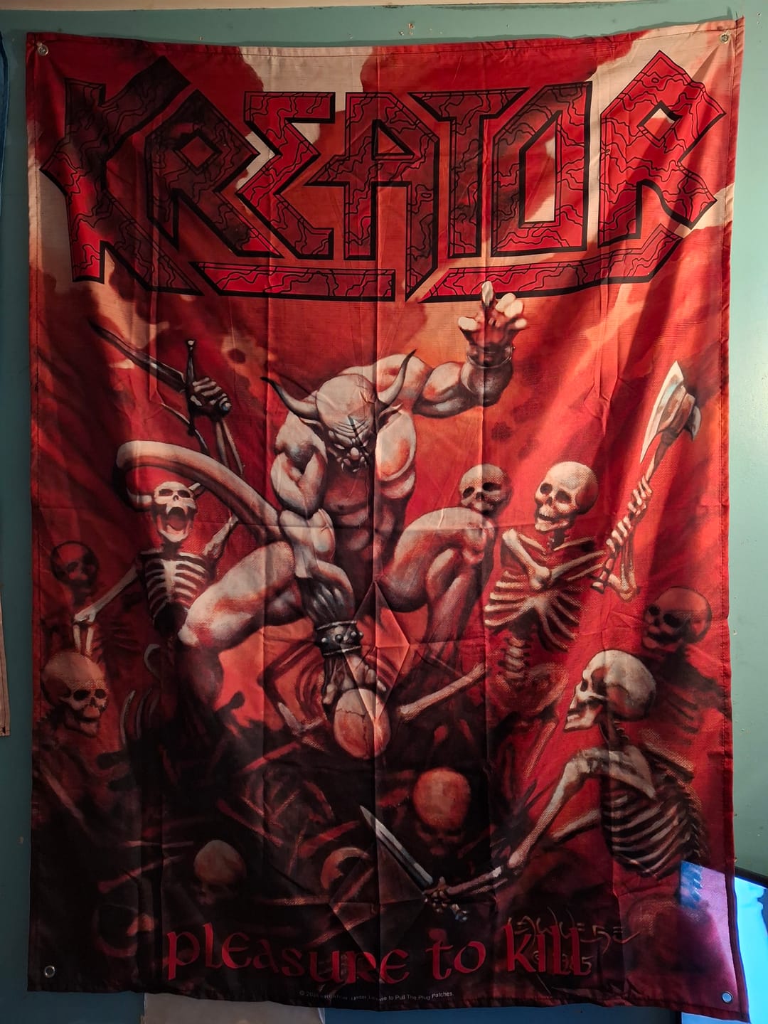 Customer photo review of Kreator - Pleasure To Kill - Flag