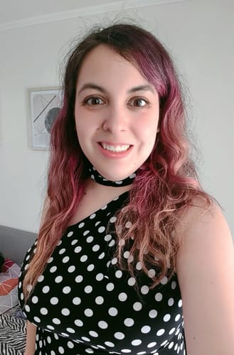 Customer photo review of TOP SARA LUNARES NEGRO