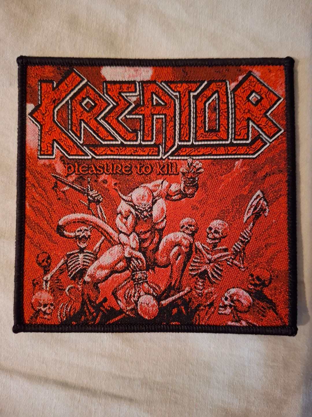 Customer photo review of Kreator - Pleasure To Kill - Square Patch