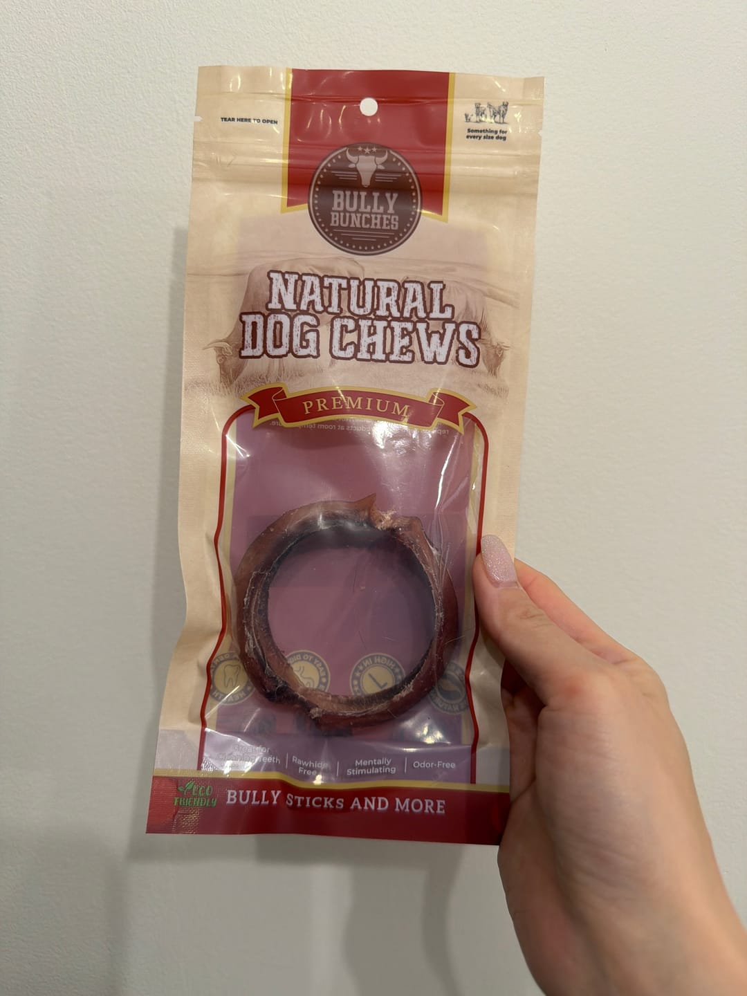 Customer photo review of Small Bully Stick Ring