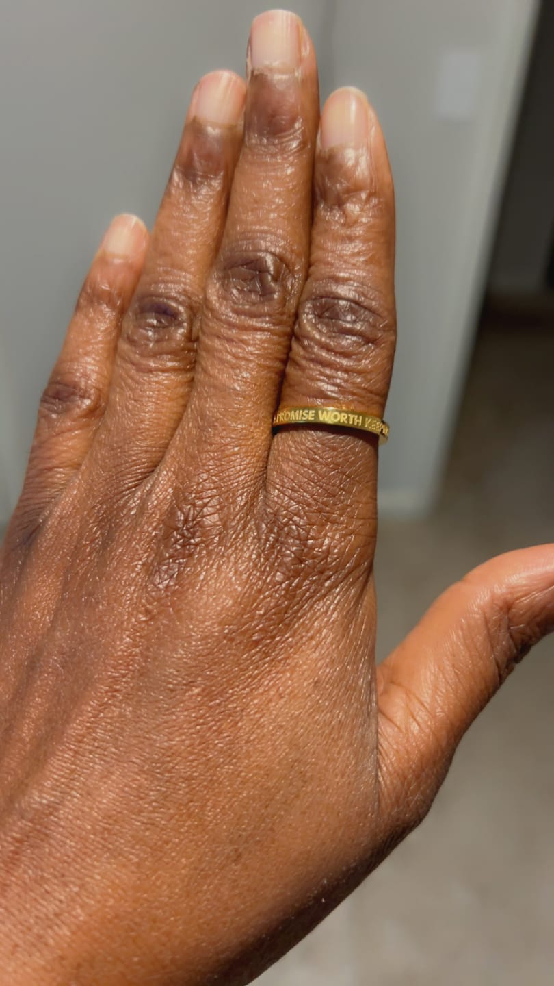 Customer photo review of A PROMISE WORTH KEEPING RING