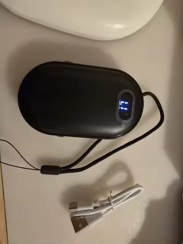 Customer photo review of Double-Heat Hand Warmer – Rechargeable Pocket Warmer