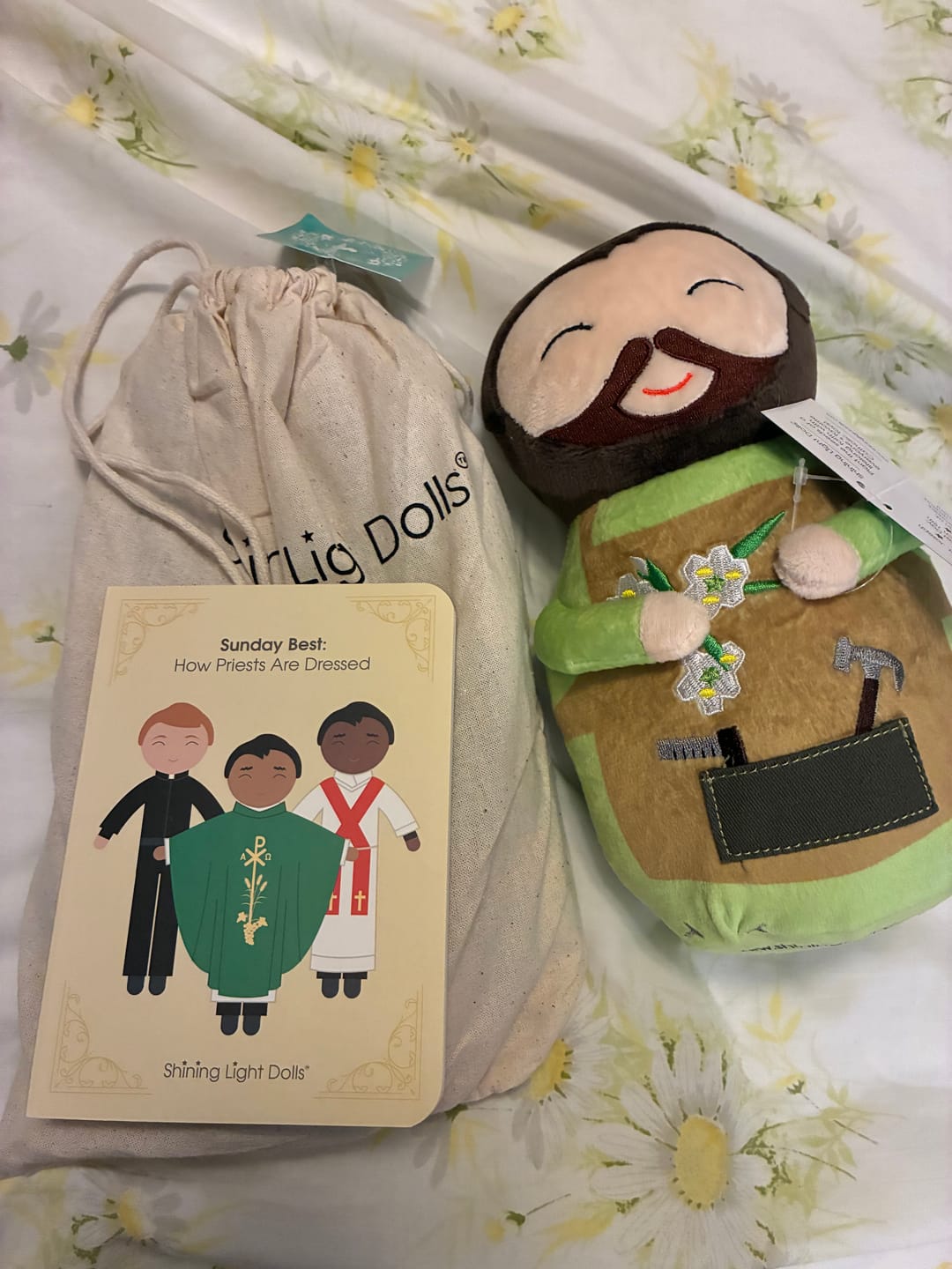 Customer photo review of Father Mark Catholic Priest Rag Doll 14 Piece Set