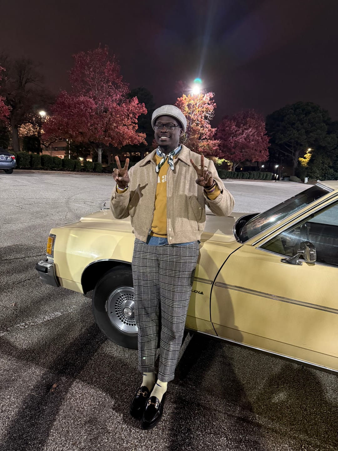 Customer photo review of London Pillbox Hat - Glen Plaid