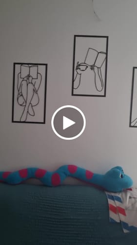 Customer video review of Décoration Murale en Métal - Triptyque passionné de livre