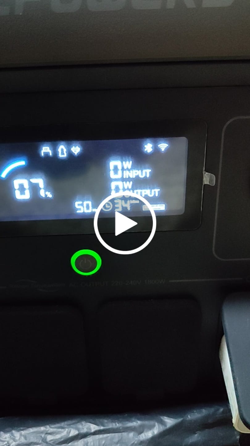 Customer video review of ALLPOWERS R1500 Estación de Energía Portátil 1800W 1152Wh LiFeP04 Batería