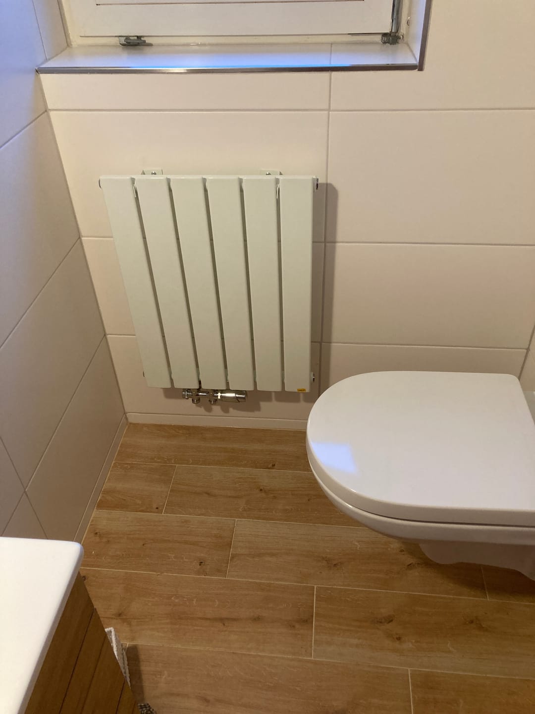 Customer photo review of SONNI Design Heizkörper flach und klein für Badezimmer, vertikaler Badheizkörper flach Paneelheizkörper für Bad Flachheizkörper  600*465mm Weiß ohne/mit Mittelanschluss