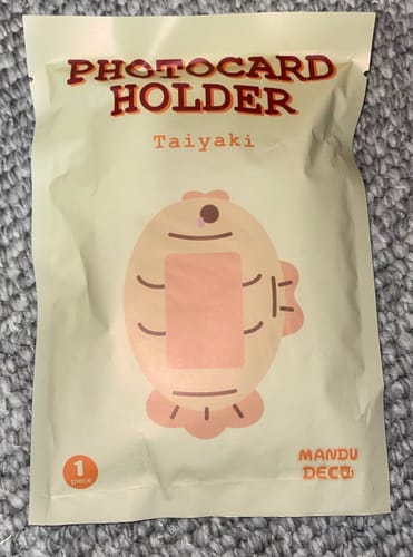 Customer's photo of the front of the packaging for the Taiyaki Bungeoppang PC Holder.