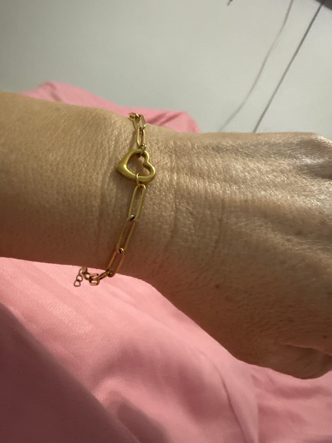 Customer photo review of Bratara Heart Link