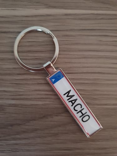 Customer photo review of Österreich Kennzeichen Schlüsselanhänger Mini Nummernschild Metall