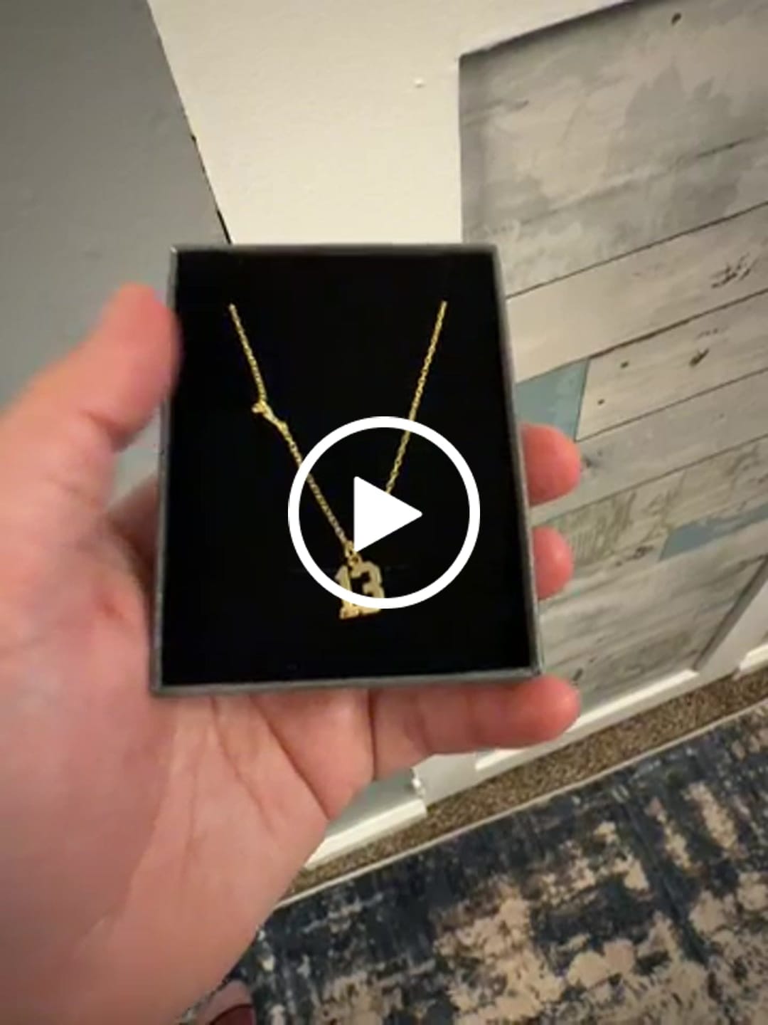 Customer video review of Custom Number Necklace