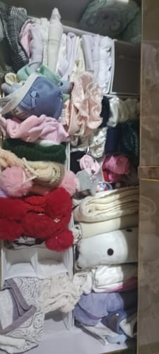 Customer photo review of Qoolish 4-Pack Undergarments Drawer Organizers (Available in 6 Colors)