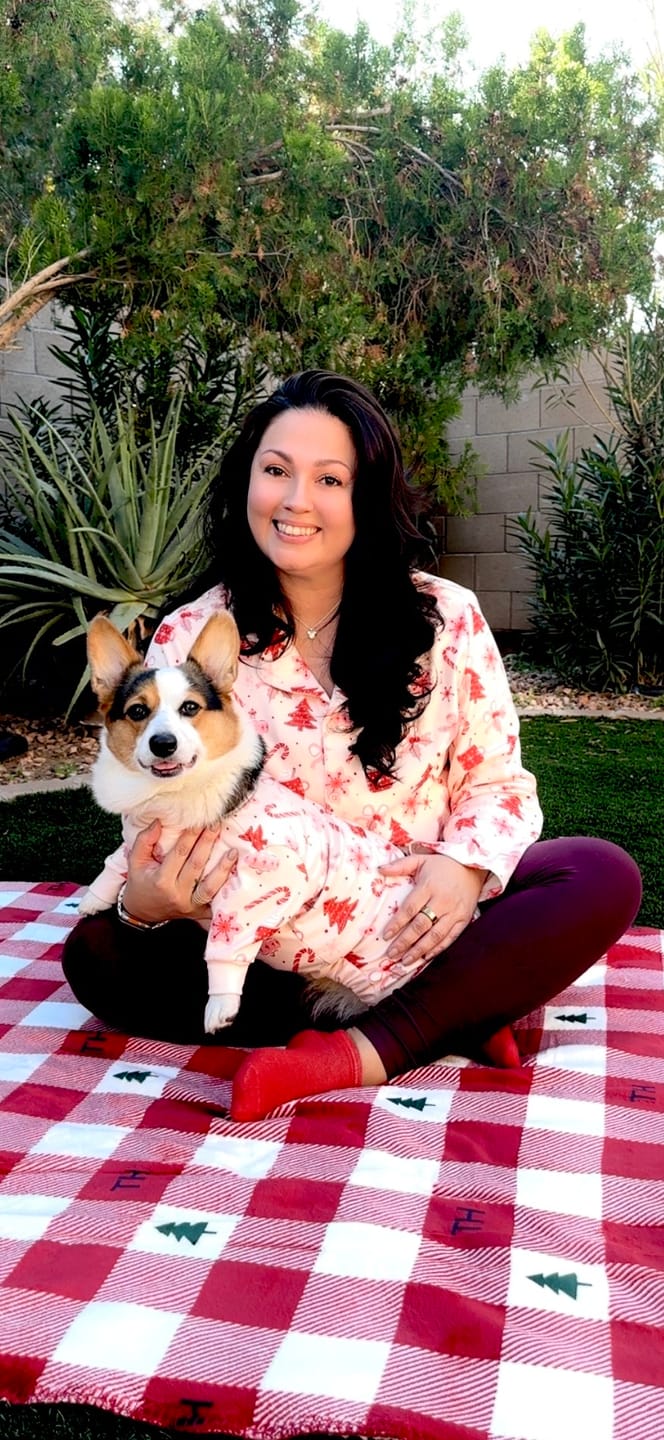 Customer photo review of Dog Christmas Pajama - Candy Cane