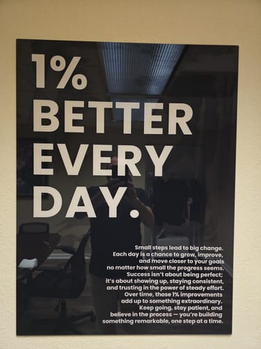 Customer photo review of 1% Better Every Day