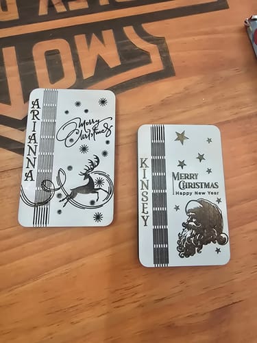 Customer photo review of Christmas Envelope for money 6 bundle svg laser cutting file