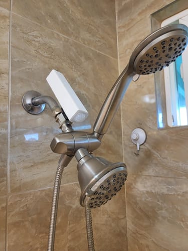 Customer photo review of The Shower Wizard - Shower Timer with Shut off Valve