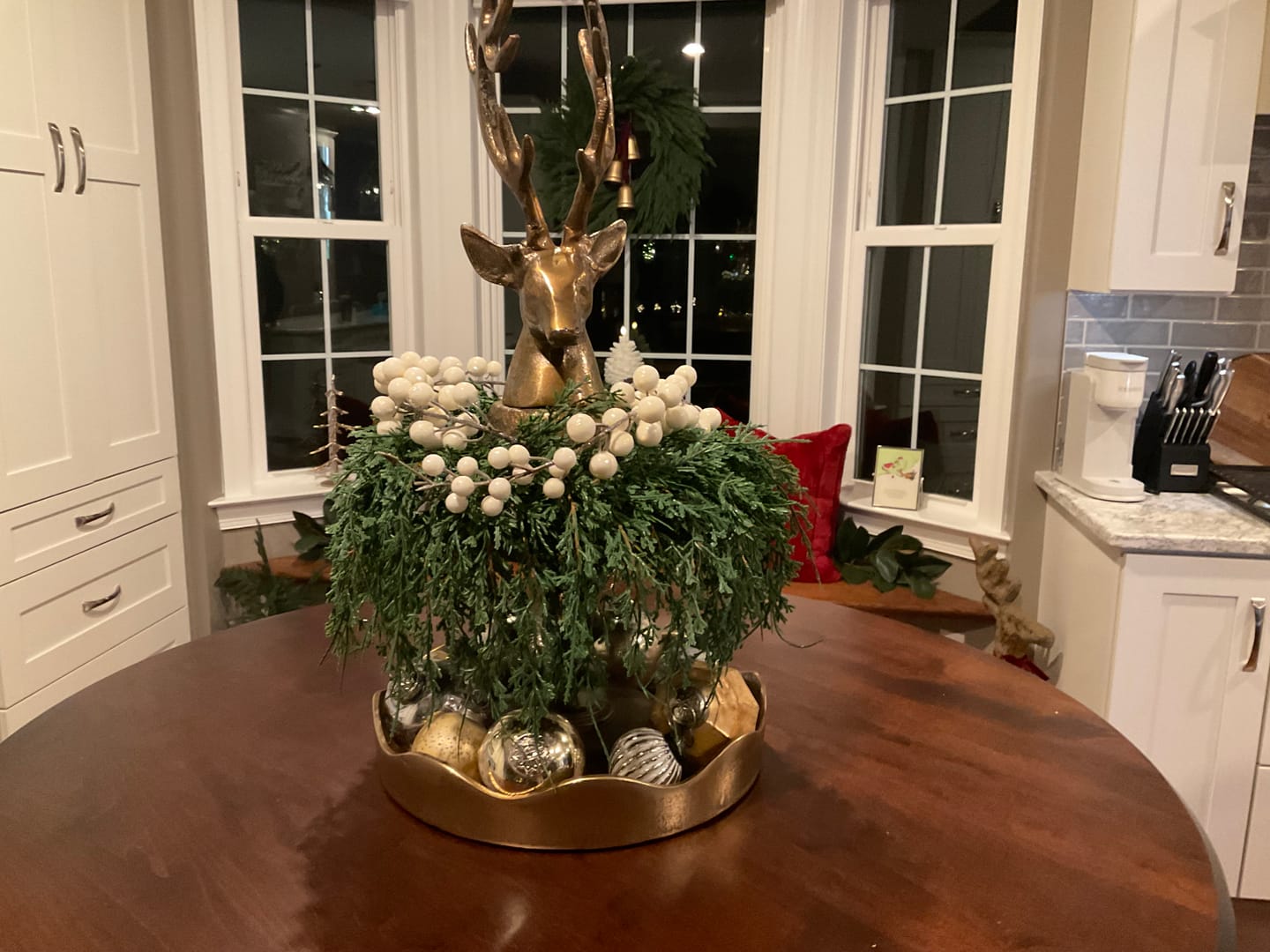 Customer photo review of Draping Juniper Candle Ring | Large