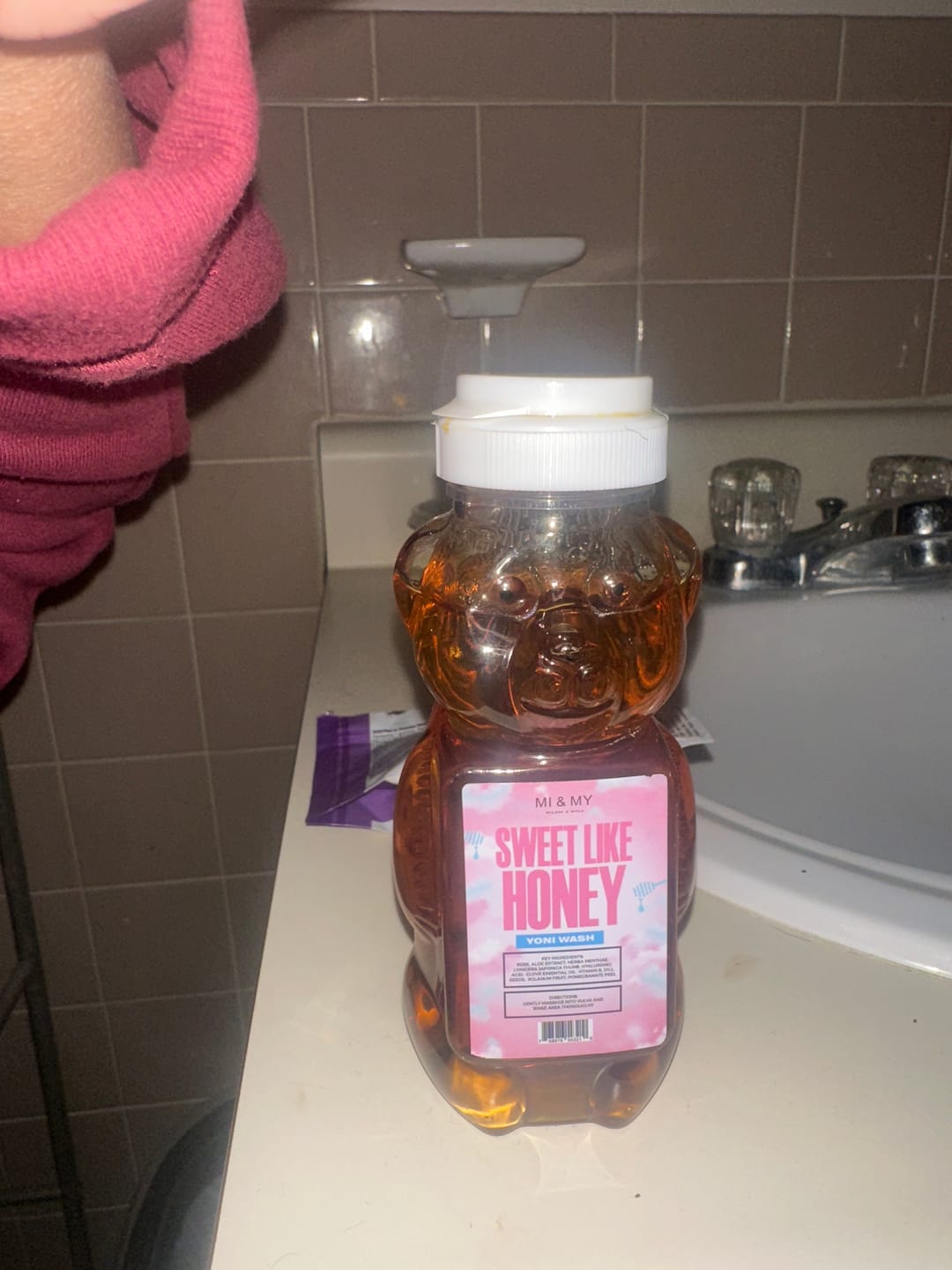 Customer photo review of Sweet Like Honey Yoni Wash