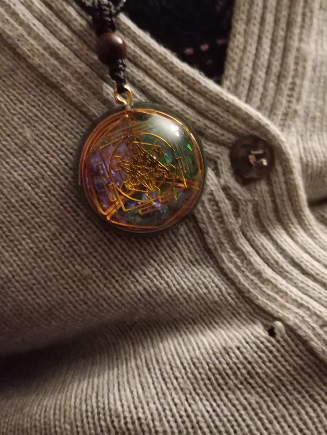 Customer photo review of Pendentif Énergétique "Alignement Sacré"