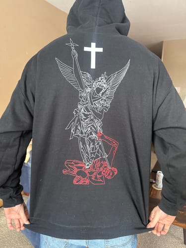 Customer photo review of SAINT MICHAEL Hoodie