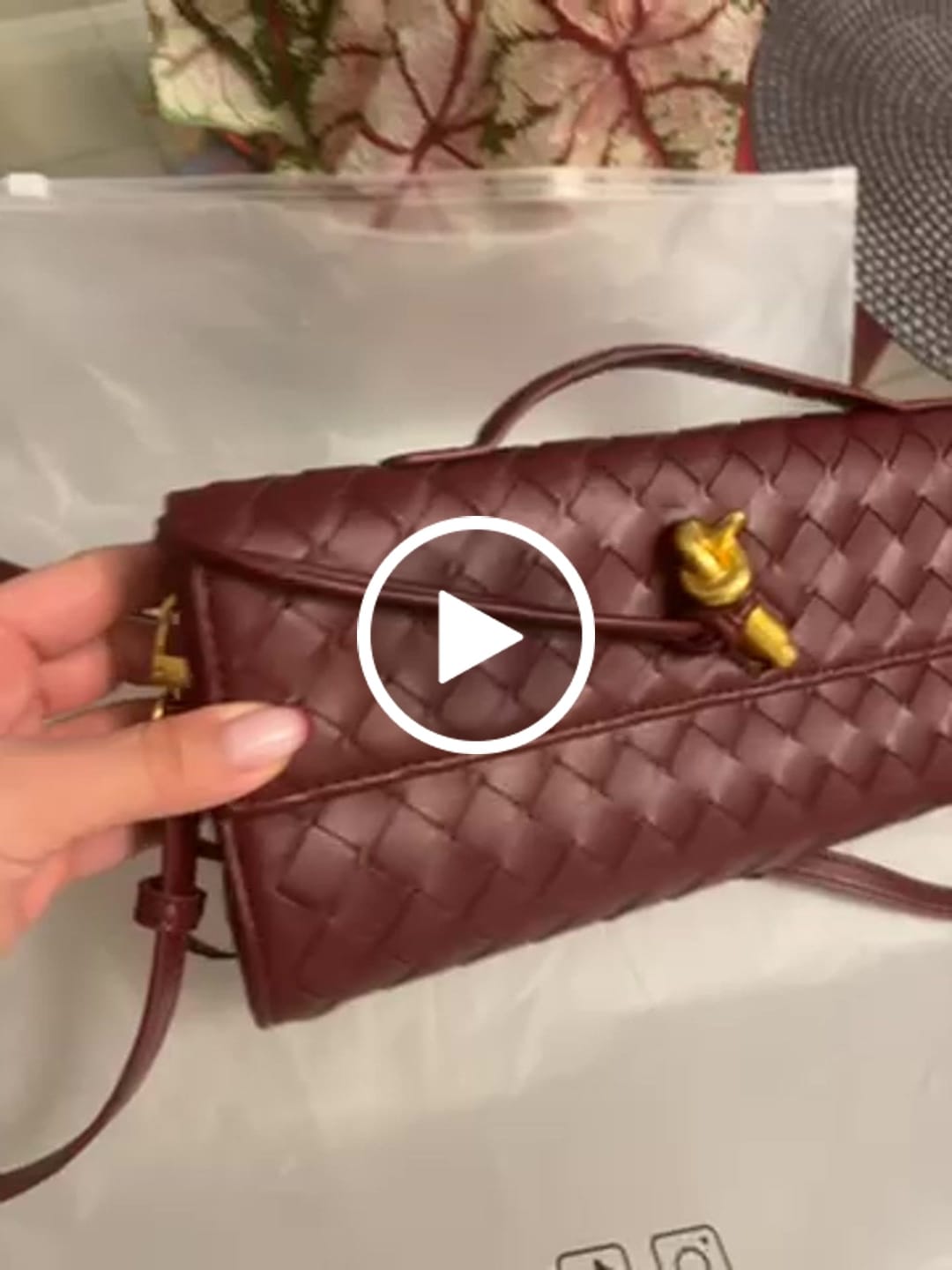 Customer video review of Bianca Woven Bag