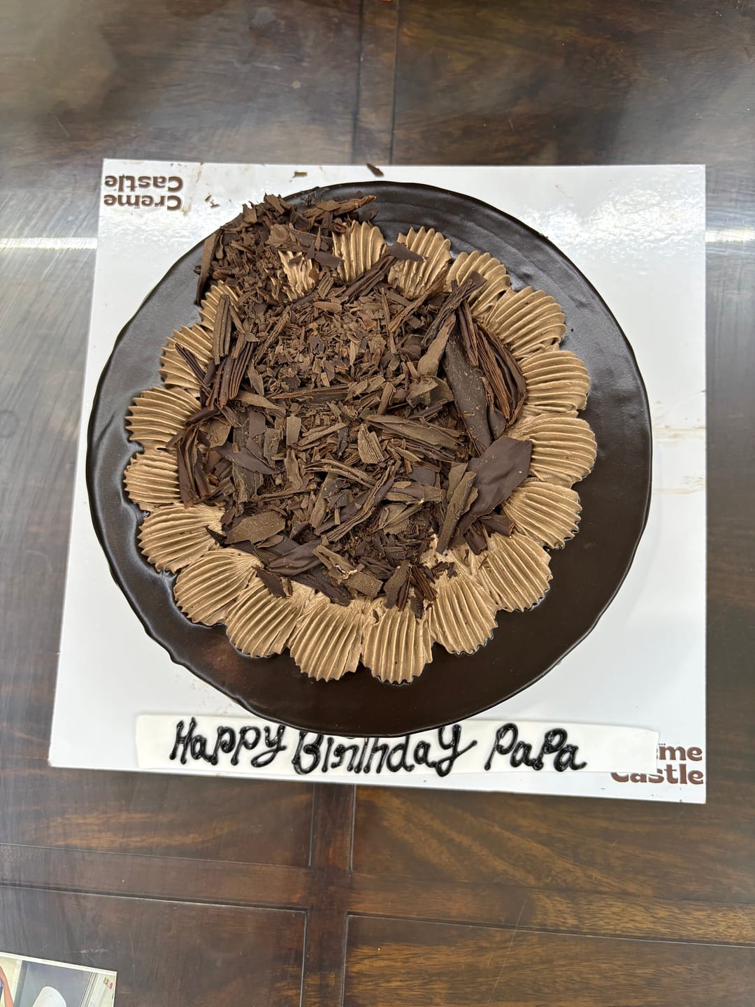 Customer photo review of Chocolate Mousse Cake