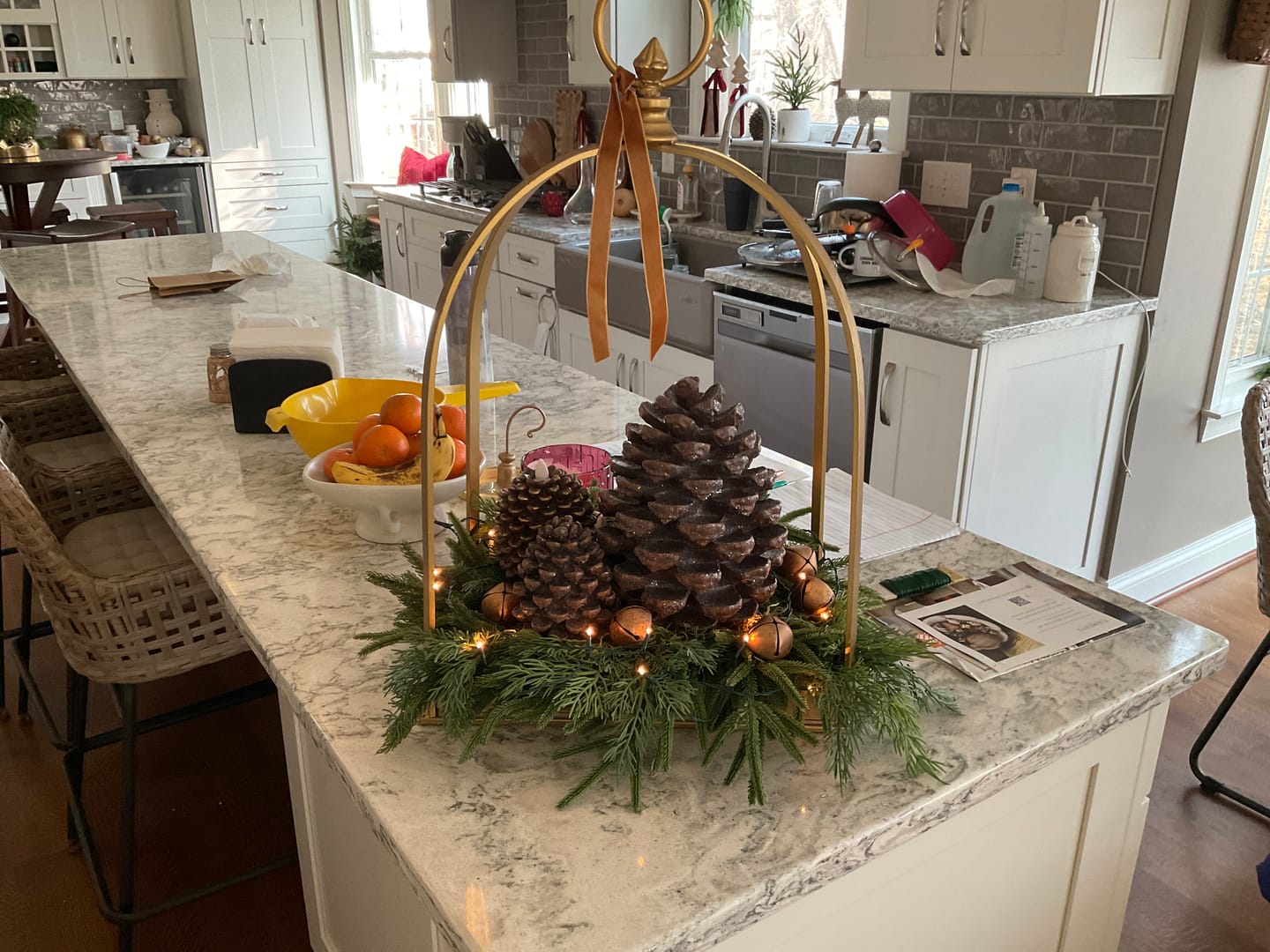 Customer photo review of Resin Decorative Pinecone
