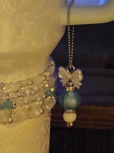 Customer photo review of Toscana Toile Charm - Tumbler Handle Charm