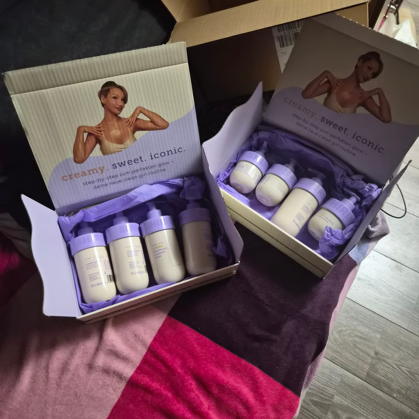 Customer photo review of Body Milk Creamy Blueberry Caramel Bliss