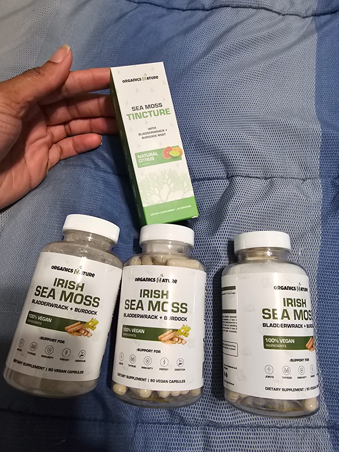 Customer photo review of Sea Moss With Bladderwrack & Burdock Root - 3 Bottles