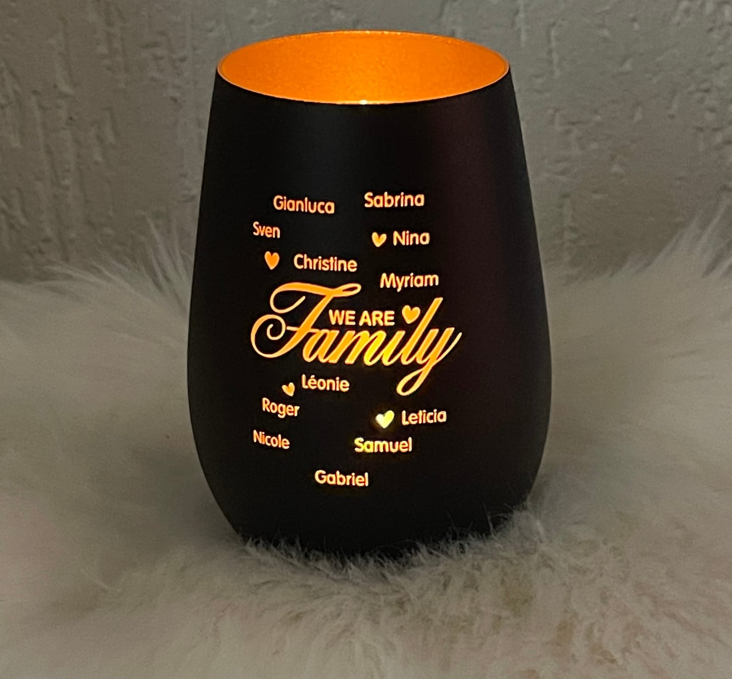 Customer photo review of We are Family - Familien-Windlicht