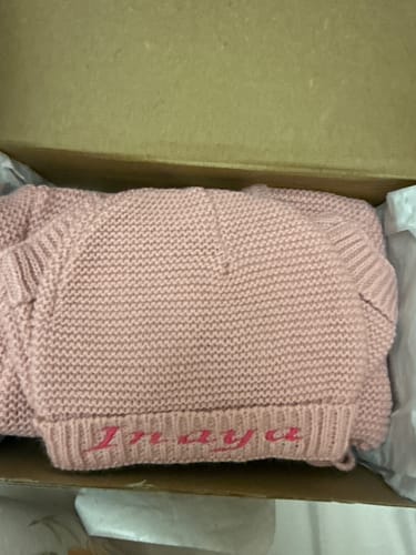 Customer photo review of Ensemble en maille Personnalisé