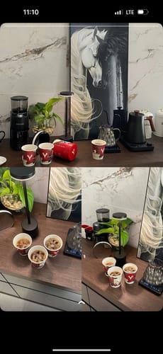Customer photo review of المجموعة الفاخرة -اثيوبيا - كولومبيا - سلفادور + 6 اكواب هدية